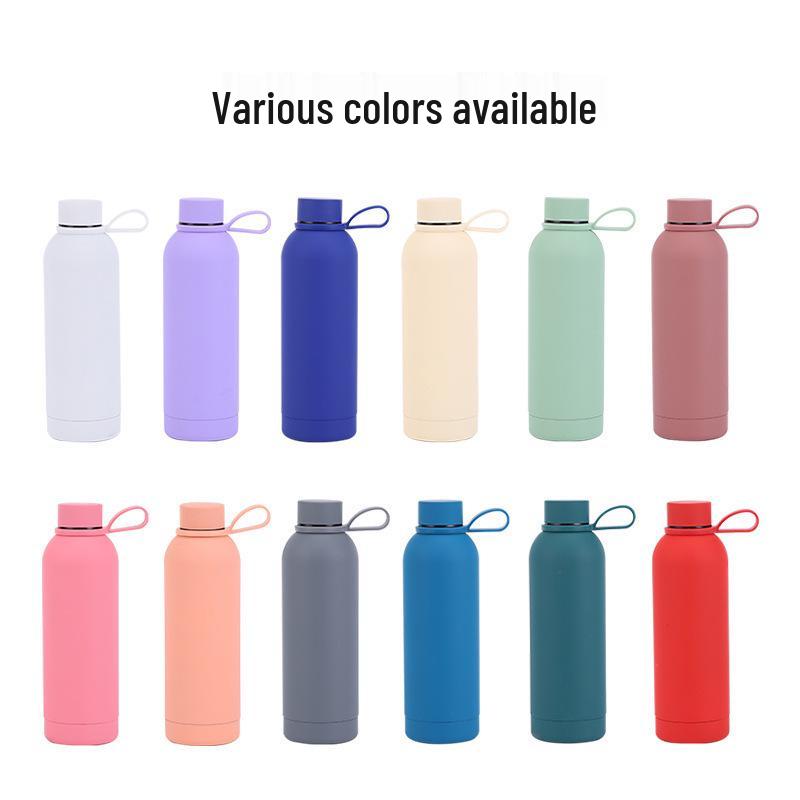 Portable Stainless Steel Vacuum Thermos Cup with Handle