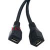 30cm Micro USB Female To Female Extension Adapter Cable