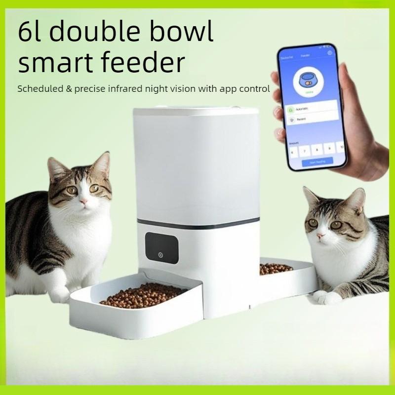 Large Capacity Automatic Pet Feeder Smart Timer Control Programmable Food Dispenser Bowl Auto Pet Feeding Supplies for Dogs Cats
