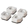 4 Pieces Appliance Support Pad Ribbed Surface AntiSlip Foot Shock Absorbing Gray 1 Layer