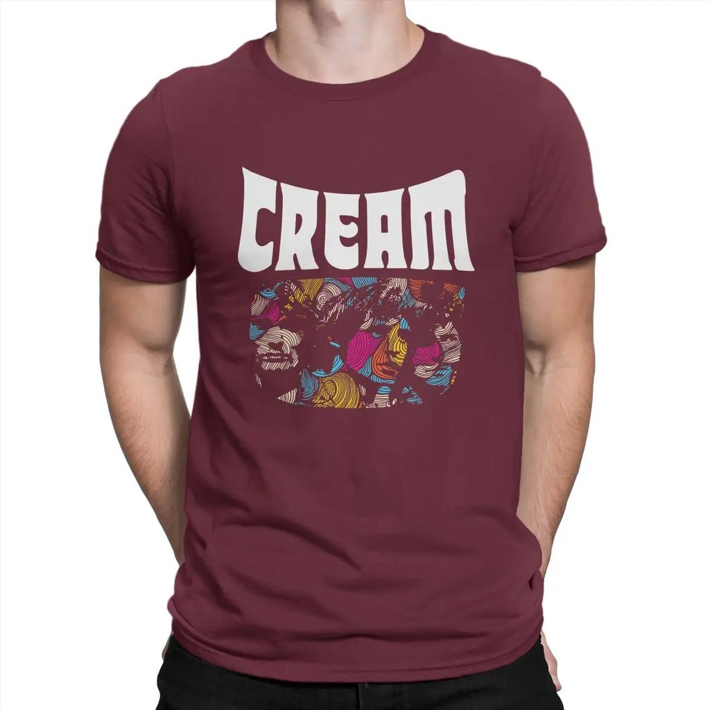 One Of The Earliest Super Rock Bands TShirt Cream O Neck Tops Fabric T Shirt Humor Top Quality Gift Idea Unisex