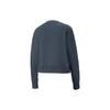 Puma Solid Color Casual Pullover Loose Long Sleeve Sweatshirt Women Sweatshirt Blue 673109-16