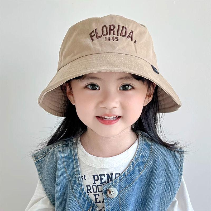 Korean Style Kids' Sun Protection Bucket Hat for All Seasons