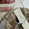 S925 Sterling Silver Chinese Style Luxury Collarbone Necklace - High-End, Simple, Versatile Design