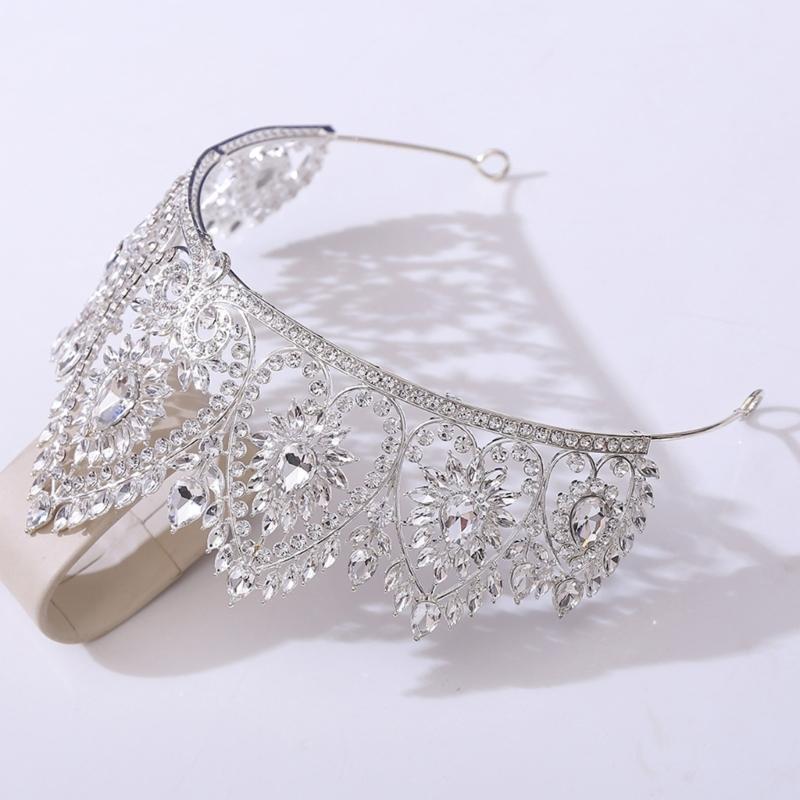 Bandeaux de Fête Élégants Couronnes Serre-tête pour Anniversaire Mariage Diadème de Reine pour Filles Spectacle Scène Costume
