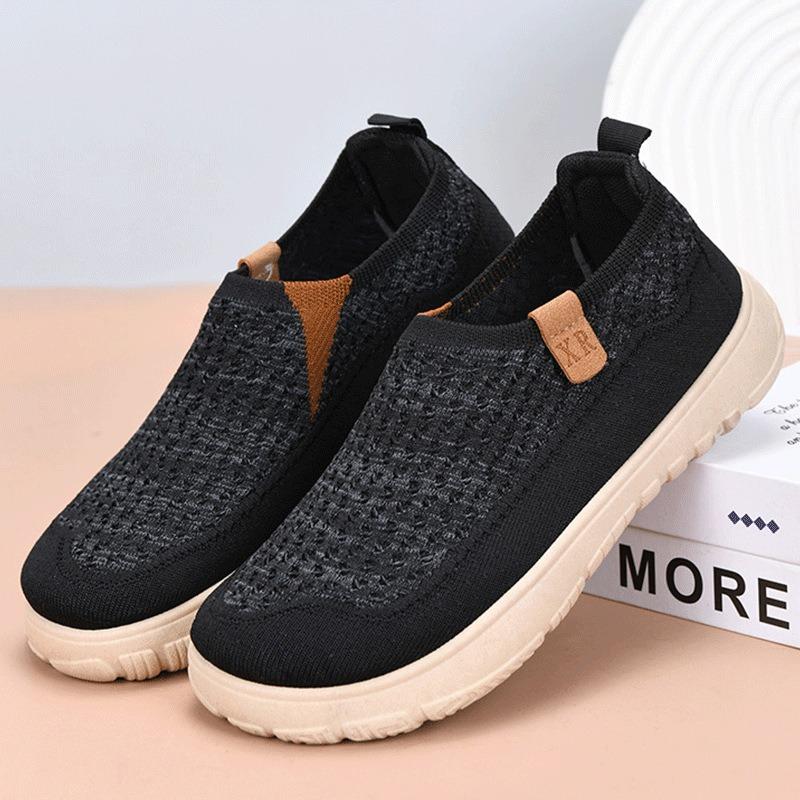 Fisherman shoes women's spring and summer new breathable fly-woven casual shoes TEMU soft-soled non-slip mother shoes