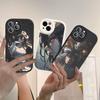 Cartoon Anime A-AlbedoS Leather Phone Case For IPhone 16 15 14 13 12 11 Pro Max Plus Shockproof Cover