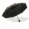 Viking Runes Mandala Umbrella, Portable 3-Fold Compact Umbrella,Christmas Gift ES432
