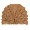 Autumn and winter new children's wool rabbit ear hat, baby solid color knitted wool hat, baby hat