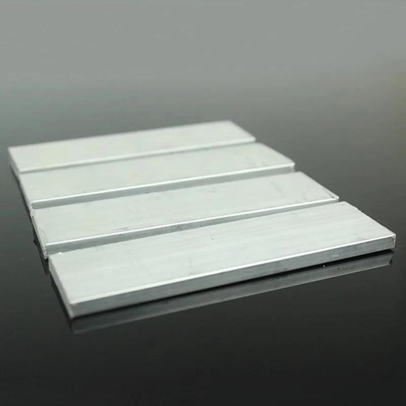 6061 Aluminium Flachblech Aluminiumstange Metallplatte Dicke 2mm 3mm 4mm 10mm Länge 500mm Kundenspezifisch