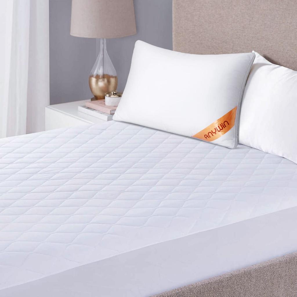 Anywin Pillow with Two Covers, Hotel-Quality High-Resilience Pillow for a Restful, Comfortable Sleep, Washable, 3D Structure (634320cm, Navy)