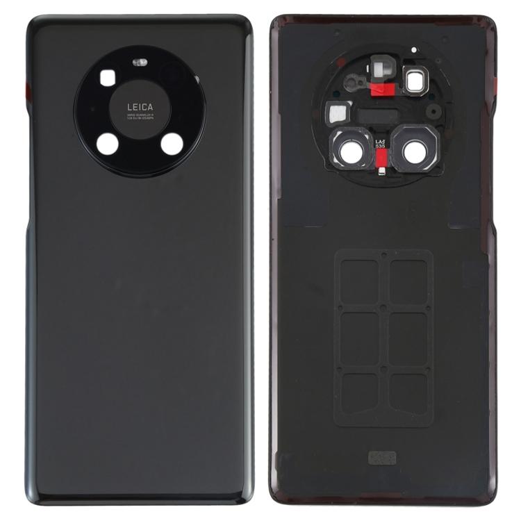 

For Huawei Mate 40 Pro 4G/5G Battery Housing Back Cover with Camera Ring Lens Cover Replacement (without Logo) Black