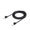 ELECOM LAN Cable CAT6A 3m Unbreakable Nail Break Prevention Connector Super Flat Black ECLD-GFATBK30