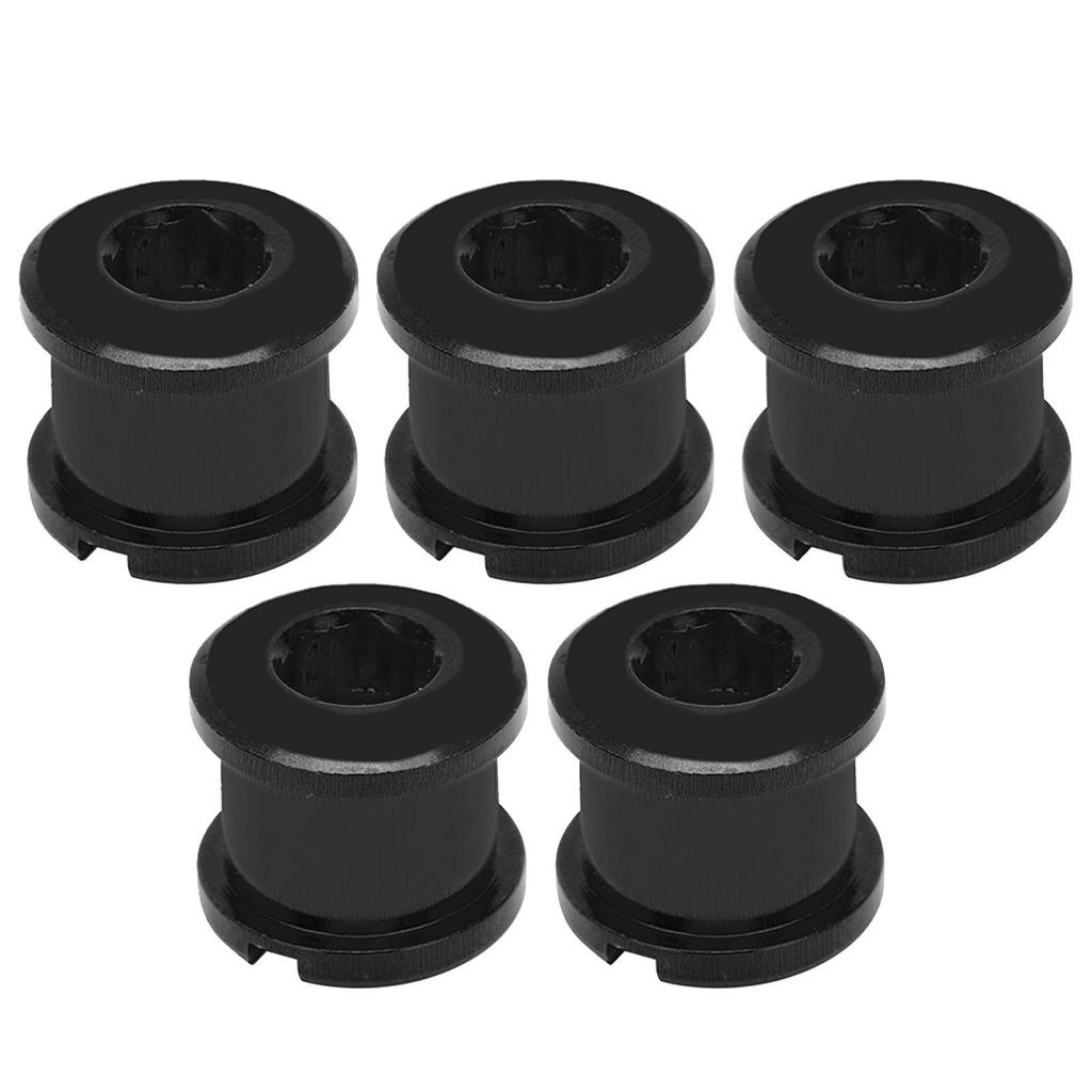 5Pcs Chainring Bolts Lightweight RustProof Easily Install Disc Screw Chainwheel for Mountain Bike Road Bicycle(Black )