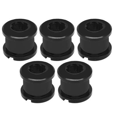 5 Piezas Tornillos de Plato Ligeros a Prueba de Óxido Fácil de Instalar Tornillo de Disco Plato para Bicicleta de Montaña Bicicleta de Carretera(Negro )