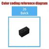 50g Compatible 55615 Small Particle MOC Right Angle Connector, 4x4 Vertical Four Studs, Three Holes Accessory