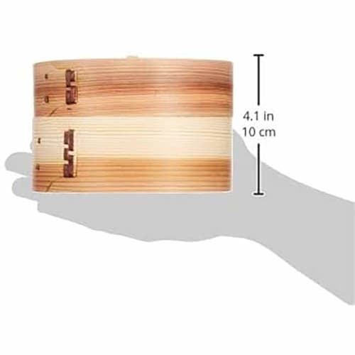 PEARL METAL Chinese Steamer, 15cm, Steamer for Vegetables, Shumai, and Xiaolongbao, Made with Natural Wood and Bamboo, Wanosato H-5712