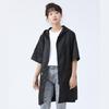 Cremalleras Manga Corta Impermeables Delantal Chaquetas Temporada Cocina Cocinar Delantal Bata Ropa de Trabajo con Bolsillos Grandes Mujeres Hombres