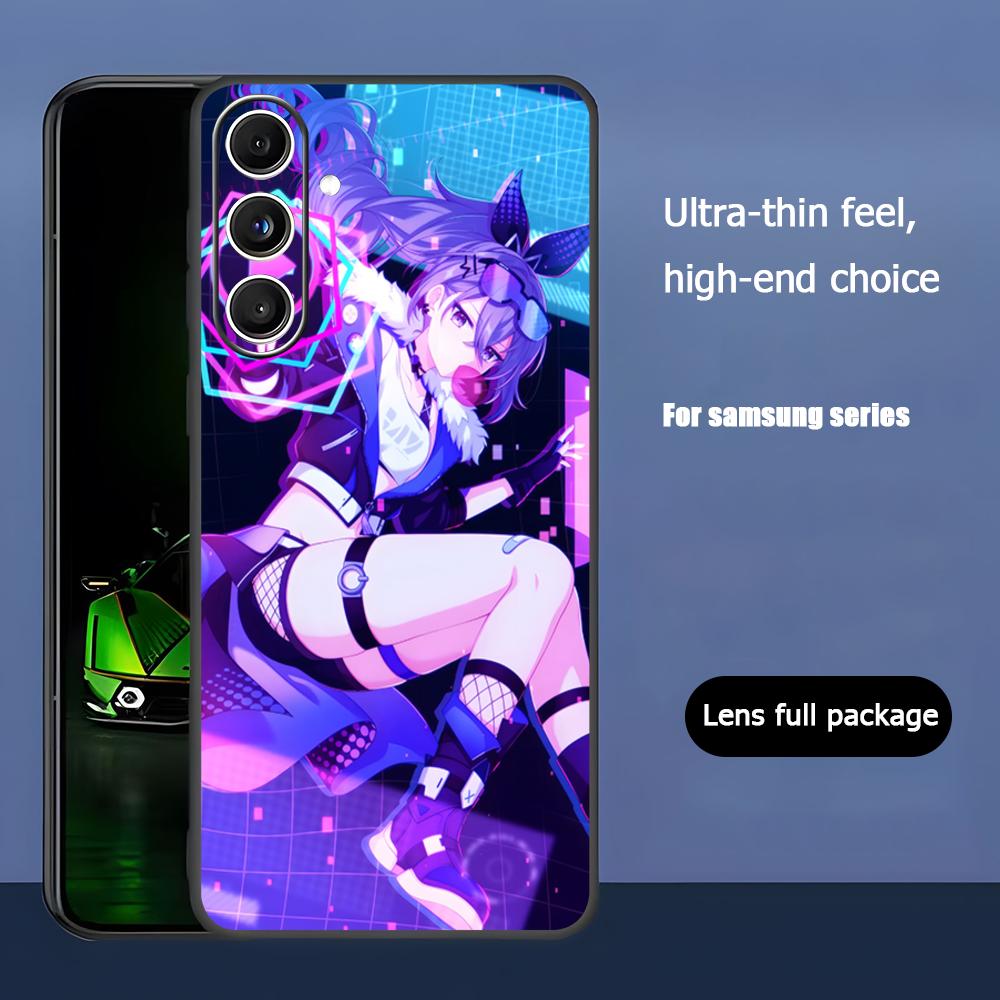 

Popular GameSilver Wolf Phone Case For Samsung Galaxy S26 S25 S24 S23 S22 S21 Plus Ultra Note20 Soft Black Galaxy S25 Edge