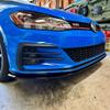 TCR Style Car Front Bumper Lip Diffuser BodyKits Spoiler Splitter For VW Golf MK 7.5 GTI 2017-2020 Gloss Black Bodykits Tuning