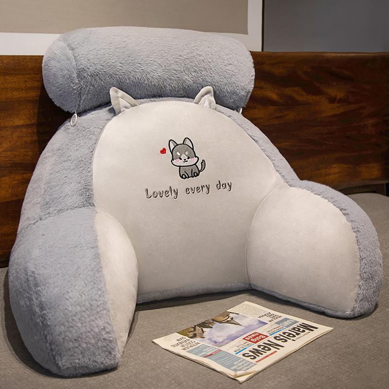 

Прикроватная мягкая сумка-подушка для спины, кровать для игр, мобильный телефон для чтения, поясничная подушка, общежитие, татами, диван, подушка для беременных 55X35cm