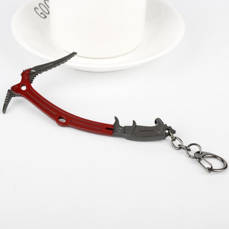 Movie Tomb Raider Keychain Lara Croft Taro Ice Axe Pendant Key Ring Chain For Men Fans Souvenir Porte Clef Kolye Jewelry