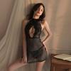 Sex underwear transparent bright silk nightclub uniform temptation hip wrap adult sexy nightdress number