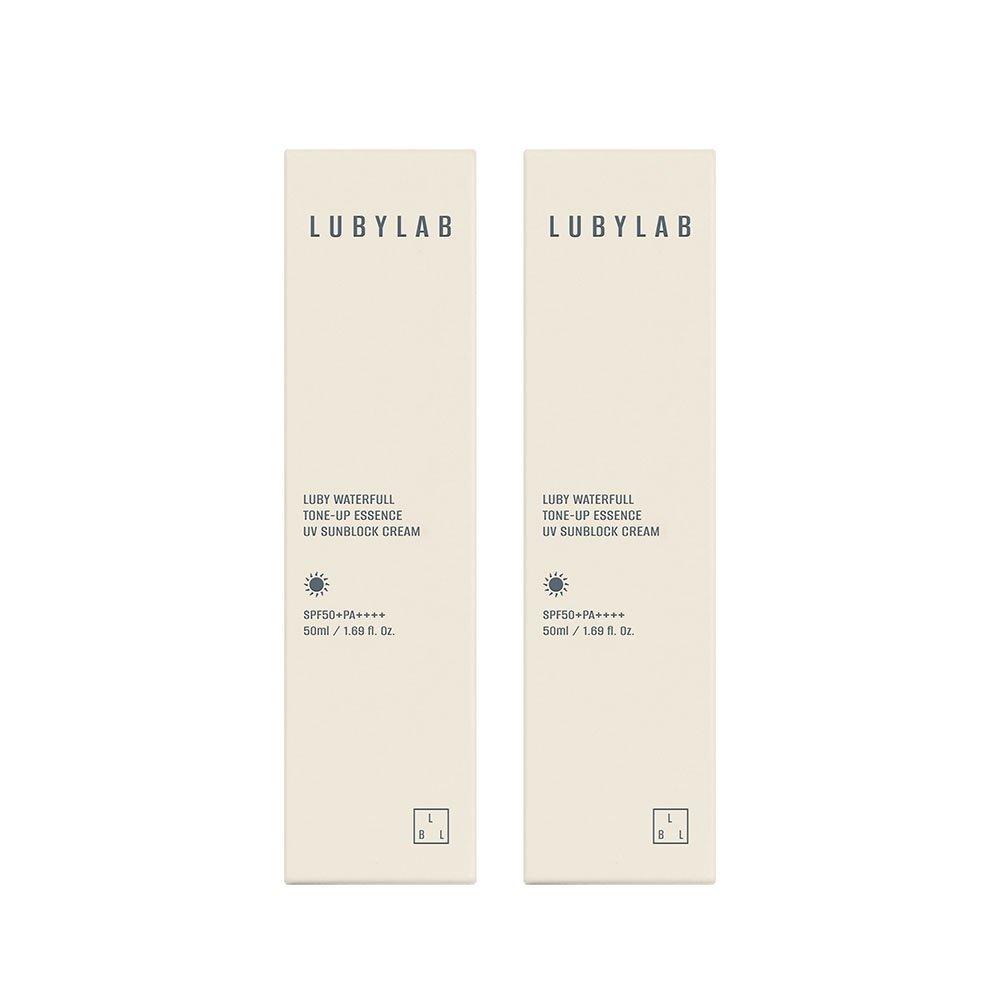 Ruby Lab Waterful Tone-Up Essence UV Sunblock Cream 50ml 2pcs