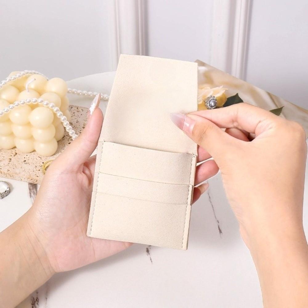 Foldable Necklace Ring Packing Bag Small Earrings Organizer Mini Jewelry Display Bag  Women