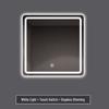Square LED Bathroom Makeup Mirror