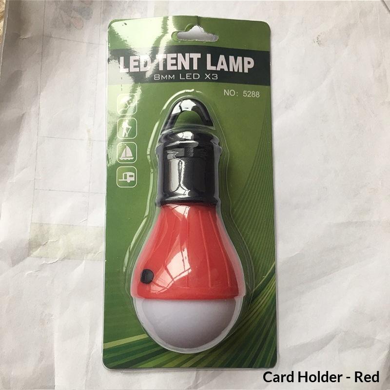1Pcs Outdoor Camping Hiking Fishing Lighting Hurricane Protected Portable LED Emergency Light With Clip Hook