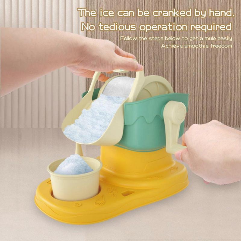Children DIY Ice Cream Maker Kit Easy Fun Play House Toys Visual Shaved Ice Easy To Clean Encourages