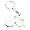 Handheld Magnifying Glass 30X Magnifying Lens Foldable Eye Loupe for Inspection Jewelry Stamps Pocket Keychain Magnifier