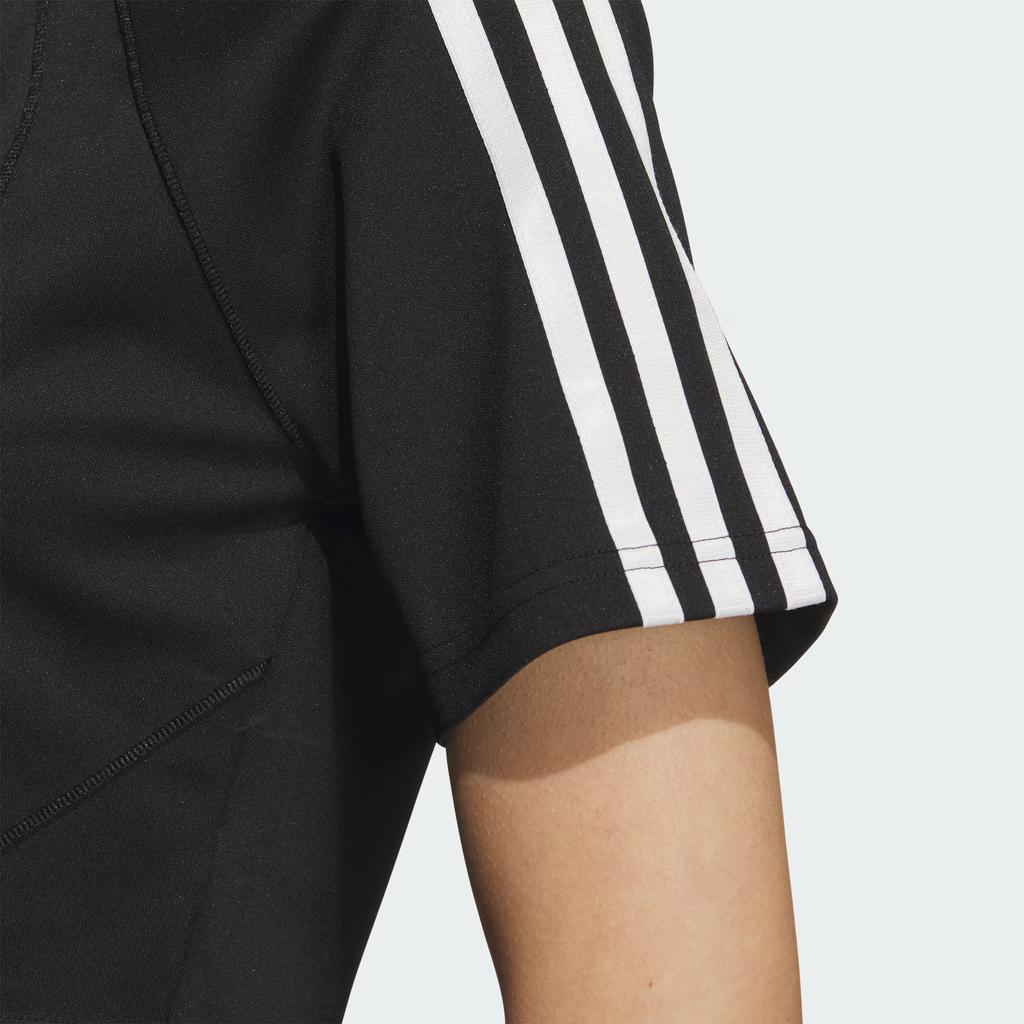 Adidas Originals Baby Tee Soft Comfortable Short Sports Round Neck Short Sleeve Raglan T-Shirt Women Tops Black JD3284