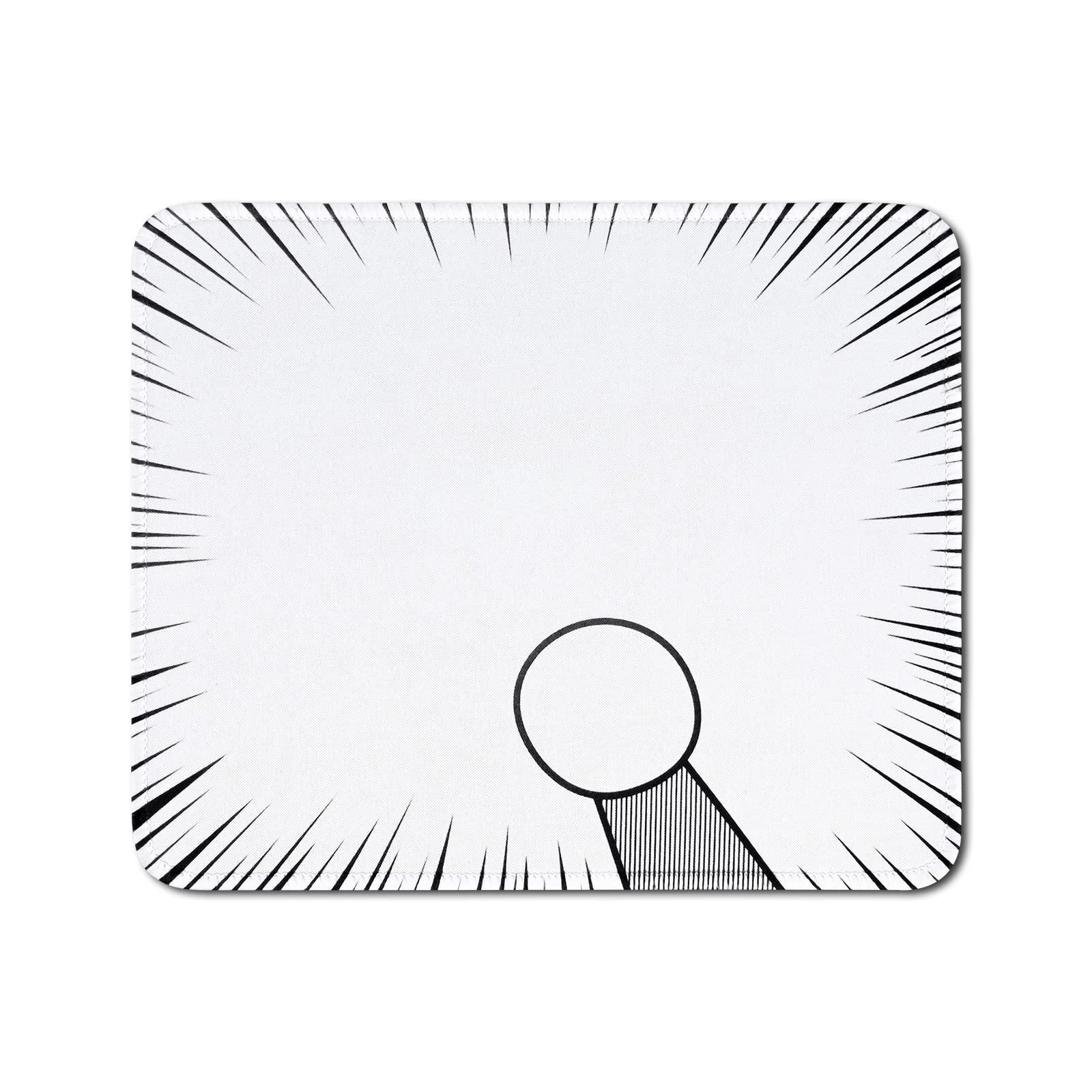 

Newseego Gaming Mouse Cute Character Stays in Stylish for Gaming and Work White Pad, Design, Small, Non-Slip, Washable, Place, Durable, - белый