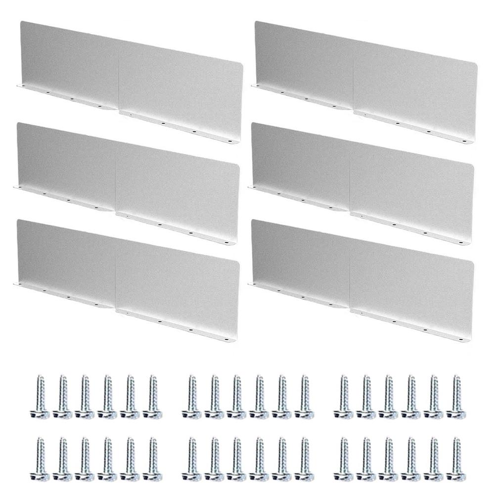 Rainwater Deflection Plate Set for Roof and Gutters – Aluminum Baffle Plate Splash Guard for Durable Water Protection, 2/4/6 Pcs