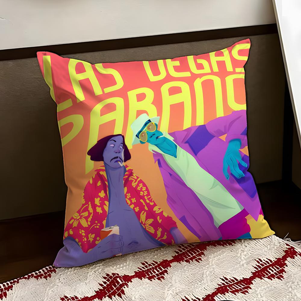 

FFear LLoathing Las VVegas Cushion Cover Reversible Soft Durable Pillow Cover Home Car MultiScene Use for Daily Comfort 30X30cm