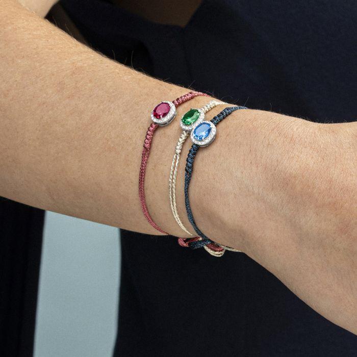 Bracelet - Luxenter - Lyla - Argent 925 - Zircone Cubique Rubis - Plaqué Rhodium