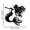 Elegant Mermaid Metal Wall Art Abstract Iron Sign for Halloween Christmas Home Office Cafe Bar Farmhouse Room Decor Housewarming Gift
