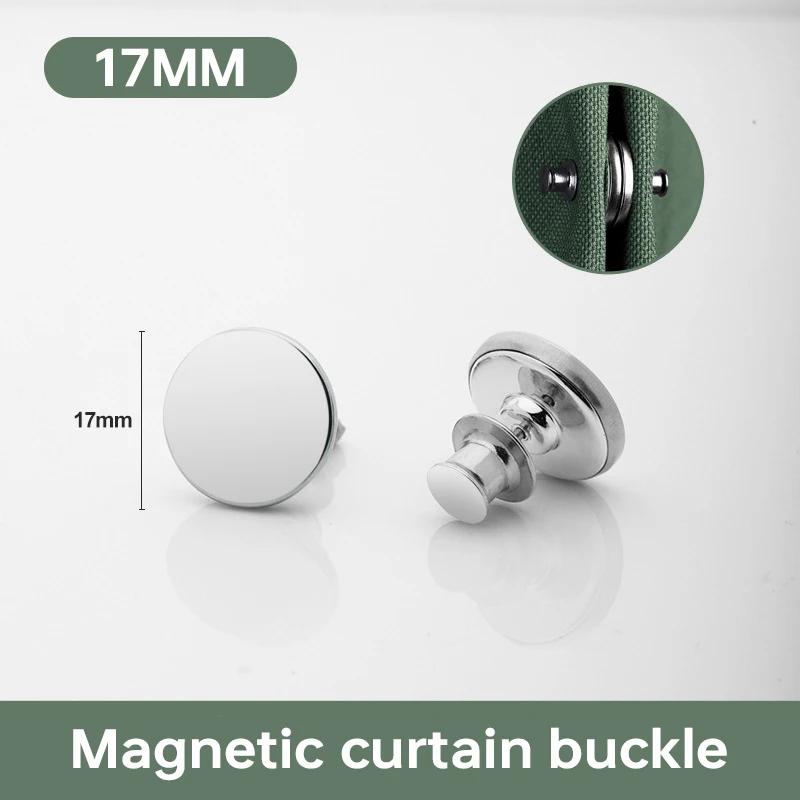 

Новая магнитная кнопка для штор, съемная без гвоздей, закрывающая оконную штору, магнитная пряжка, регулировка, зажим для штор, аксессуары для комнаты 1 pair