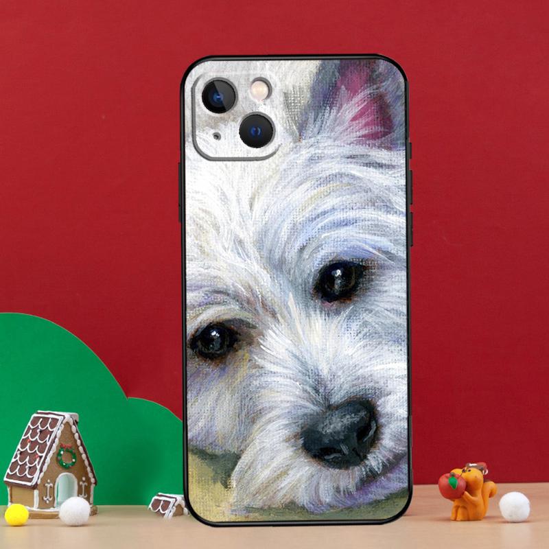 Westie Dog Case For iPhone 15 12 14 Pro Max 11 13 Mini Plus XR X XS Max Phone Back Cover