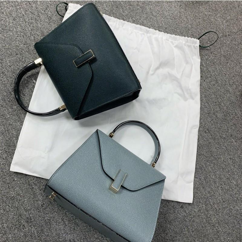 2026 Kelly Handbag Same As Su Mingyu Zhu Li Palm Textured Cowhide Shoulder Bag Women Small Size