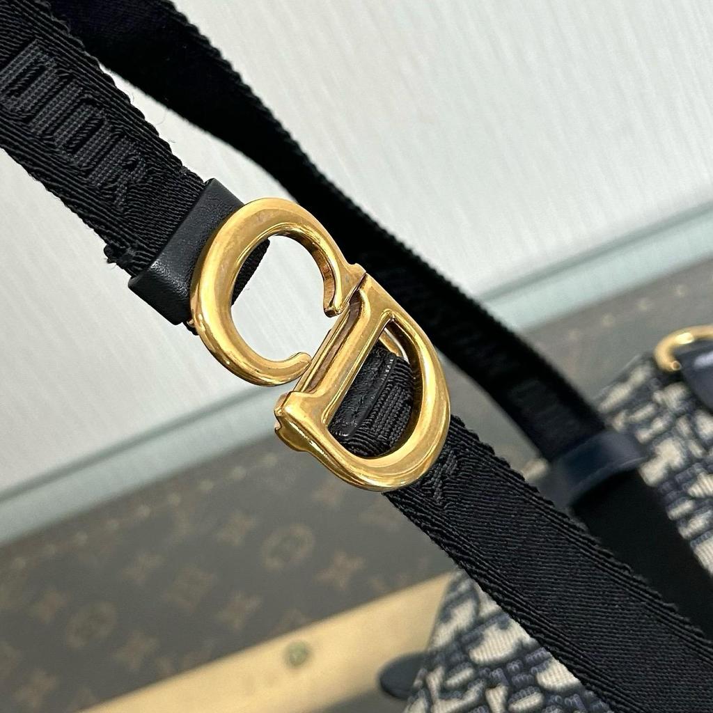 [Usato] Mini Borsa a Sella Dior 'Jacquard Dior Oblique Blu' - Eccellente #1VEM4H0