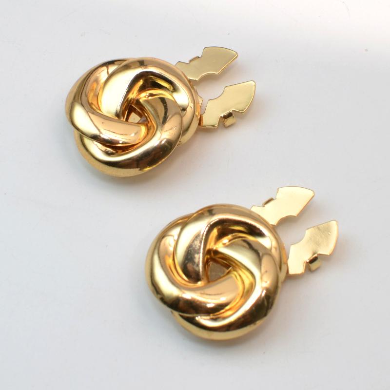 [HF]Hot 2PCS Button Cover Cufflinks For Women And Men Fashion Alloy Shirt Sleeve Collar Clips Decoration Accessories