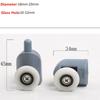 8pcs Shower Rooms Cabins Pulley &Shower Room Roller /Runners/Wheels/Pulleys Diameter 19/23/25/27mm