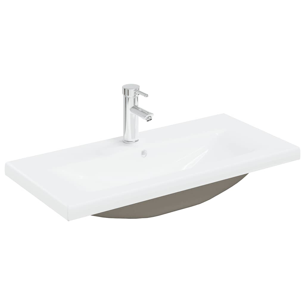 2 Piece Bathroom Furniture Set Concrete Grey Particleboard