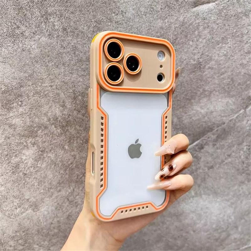 Custodia per Telefono alla Moda in Vetro Trasparente per iPhone 17 Pro Max Air 16 Pro 15 14 13 Protezione Antiurto Cambia Serie 17