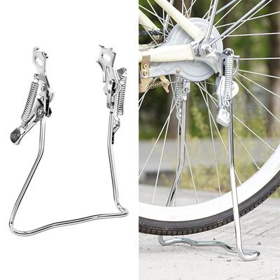 Stand Kickstand Frame Retro Supplies Adjustable Parking Rack Bike Double Foot for Cruiser