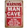 Vintage Bar Metal Signs Bathroom House Living Room Home Retro Wall Decorations Items Luxury Decor Interior Art Posters Tin Signs