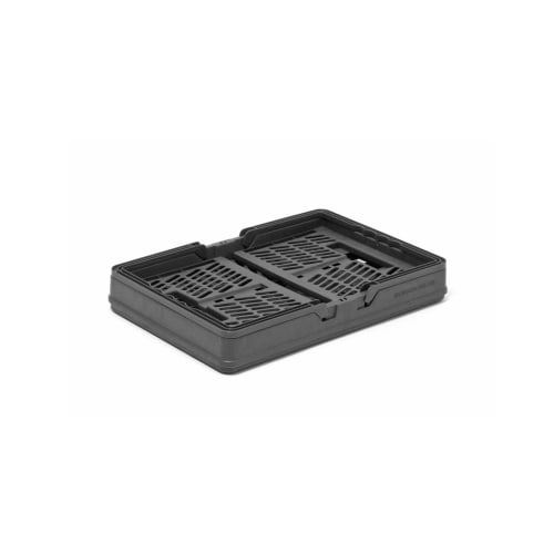 Gordon Miller Foldable Cargo Basket with Handles, Small, Dark Gray, 32112